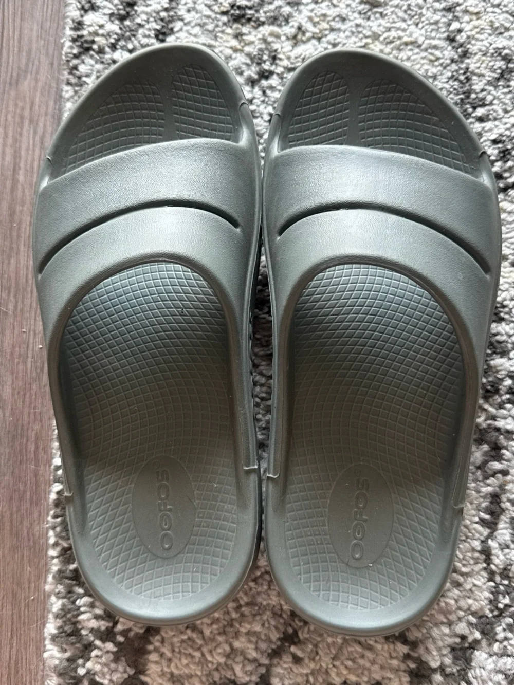 OOFOS Sage Green Recovery Slide